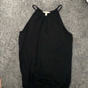 Black dressy key hole tank